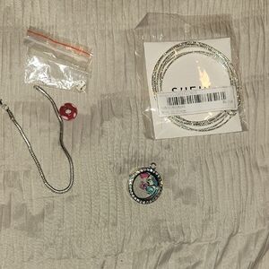 Silver Pendant, and Bracelets